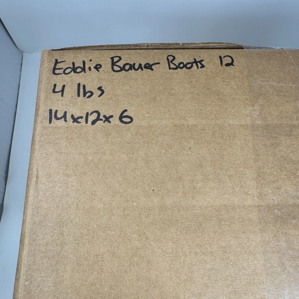 Eddie Bauer Everett Hiker‎ Hiking Boots Brown Leather Men's Size 12 M